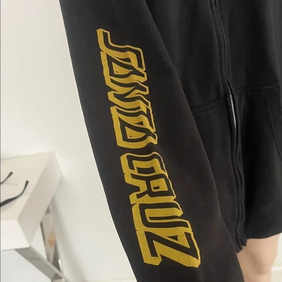 The original Santa Cruz California,women’s,Black Jacket with Gold Logo Size 2XL - Picture 4 of 17